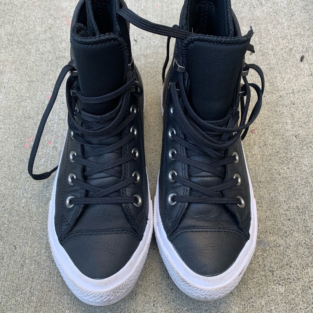 Converse waterproof lunarlon high top sneakers